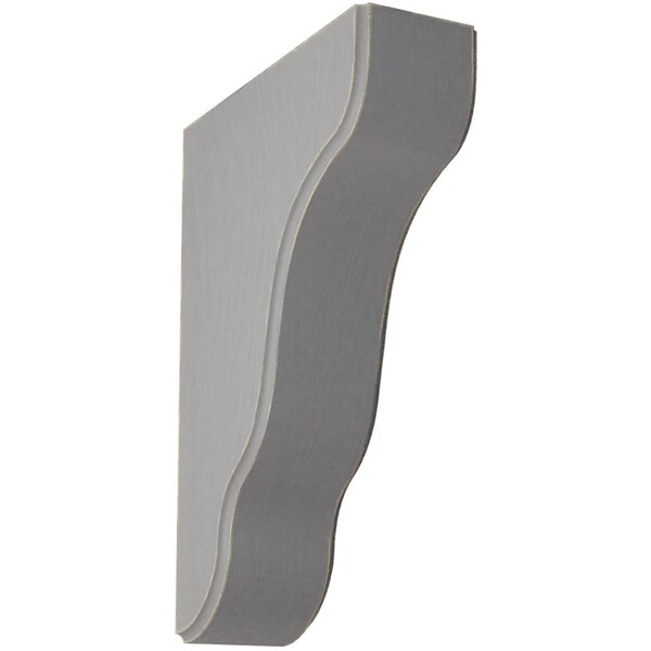 Ekena Millwork 1 3/4"W x 5 1/4"D x 7 1/2"H Plymouth Wood Vintage Decor Bracket, Pebble Grey BKTWD02X05X08PLPG - main